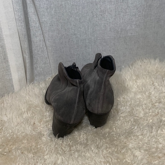 PAUL GREEN DELGADO GREY SUEDE ANKLE BOOTIES - Picture 4 of 6